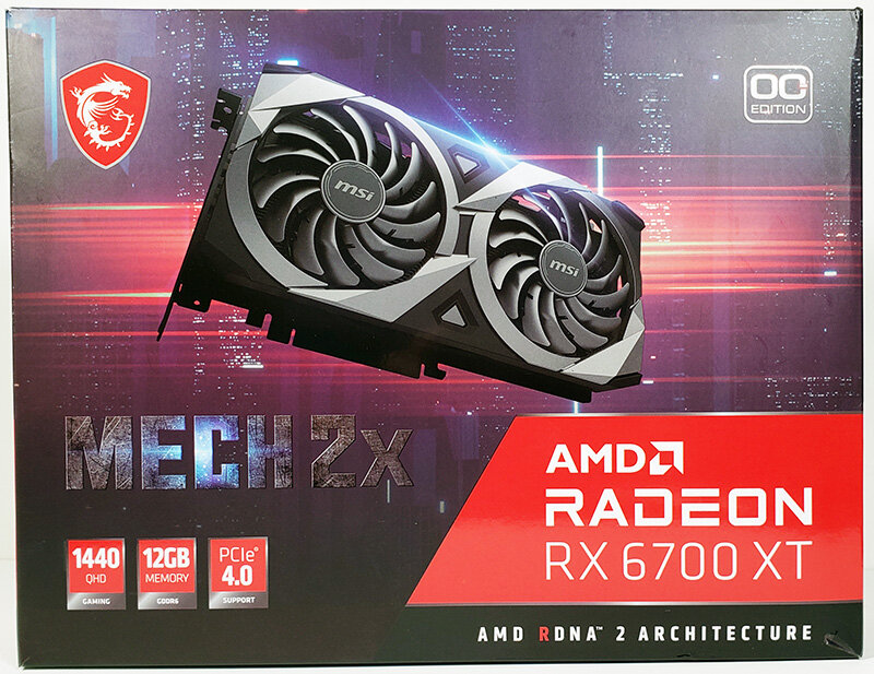 Видеокарта MSI Radeon RX 6700 XT MECH 2X 12G, Retail