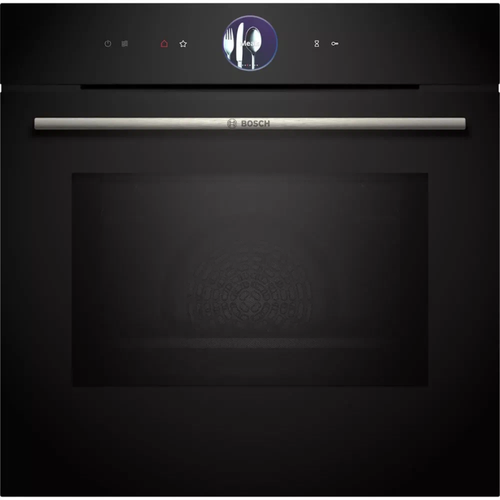 Электрический духовой шкаф с СВЧ Bosch HMG776NB1 черный 24179900₽