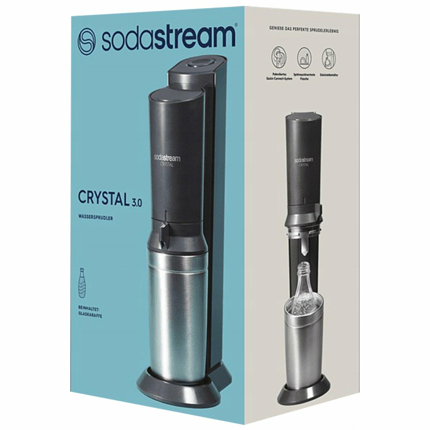 Сатураторы И Сифоны Для Газирования Xiaomi Сифон для газирования напитков Sodastream Crystal 3.0 черный
