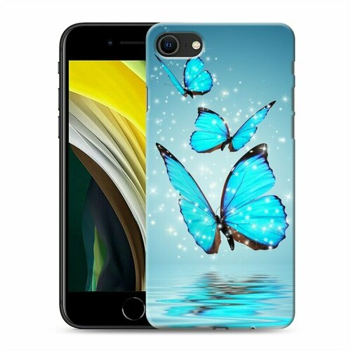 Дизайнерский силиконовый чехол для Iphone SE 2020 Бабочки дизайнерский силиконовый чехол для iphone se 2020 леопард узор