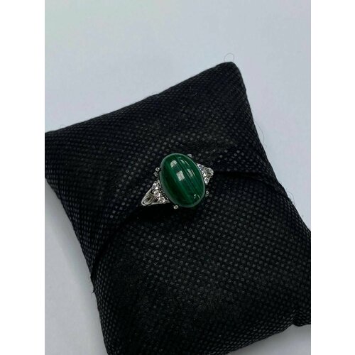 Кольцо Nikos Stone, безразмерное, зеленый