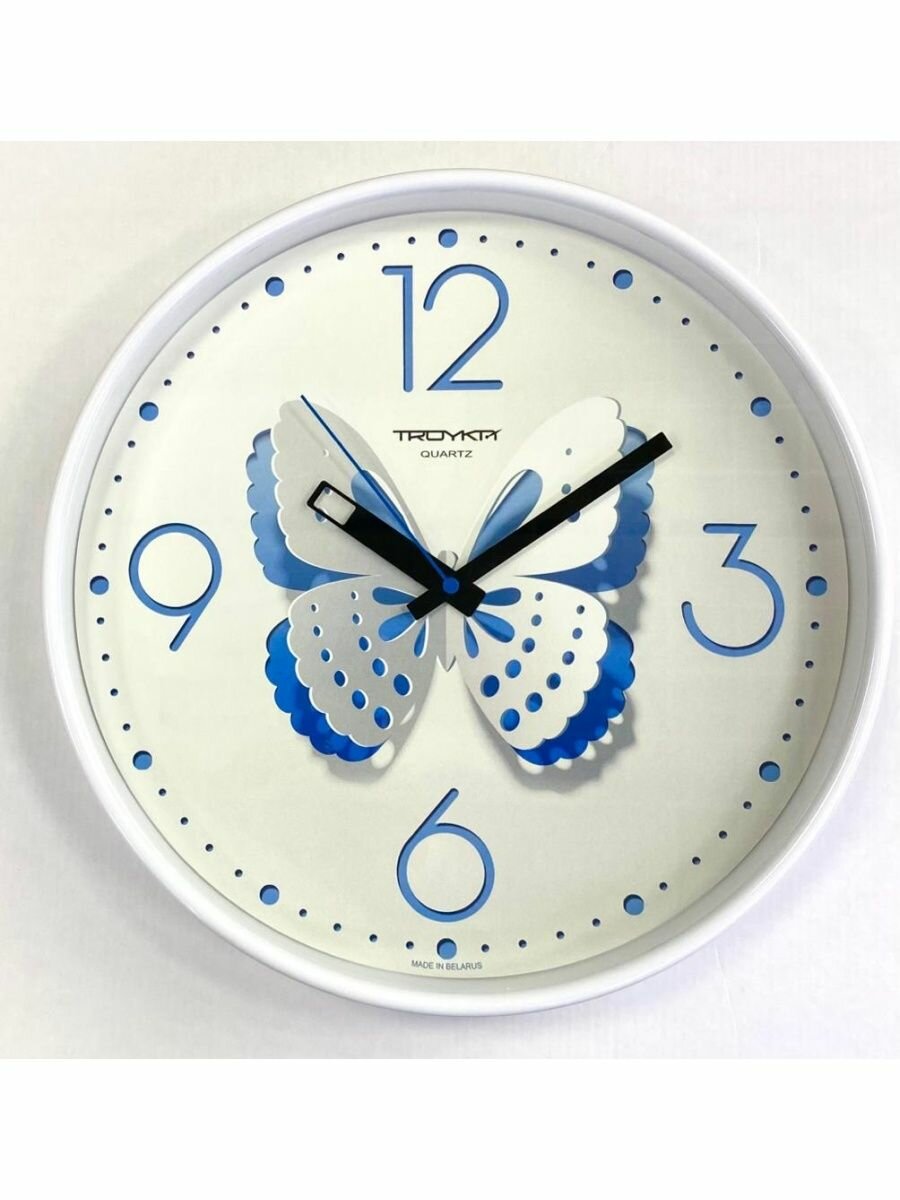 фото Часы настенные кварцевые Тройка 77770732