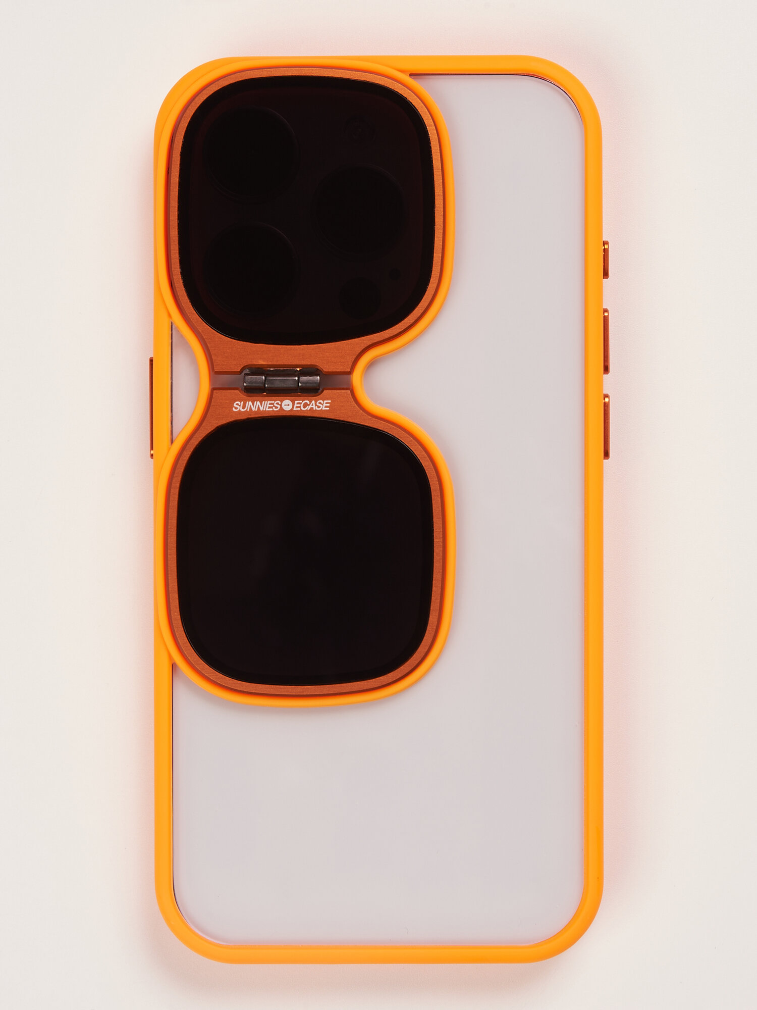 Чехол держатель-очки SheerForce Sunglasses для IPhone 15 Pro Max-Оранжевый