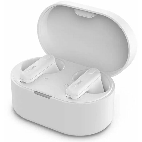 Гарнитура внутриканальные Philips TWS белый беспроводные bluetooth в ушной раковине TAT1108WT00 3238₽