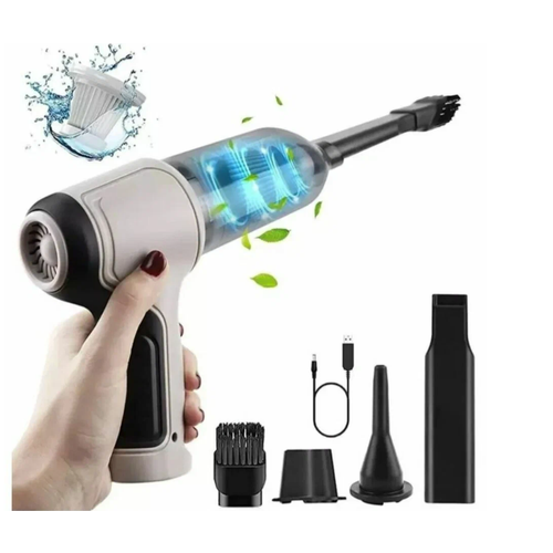 Автомобильный пылесос 2 в 1 серый 950₽