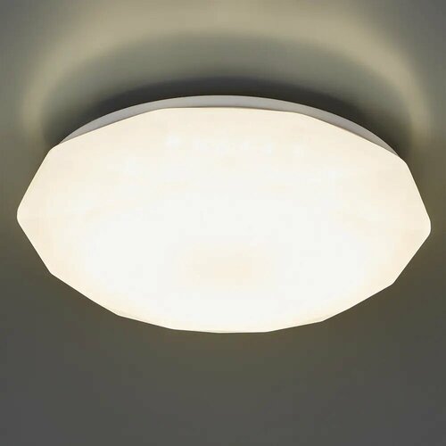 Светильник настенно-потолочный светодиодный Kvazar 20 м² нейтральный белый свет цвет белый