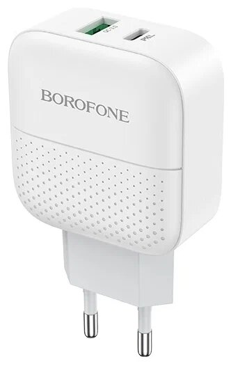 Сетевое зарядное устройство BOROFONE BA46A Premium, 18W, белый