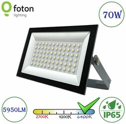 Светодиодный прожектор Серый FL-LED Light-PAD Foton Lighting 70W 6400К 5950Lm IP65