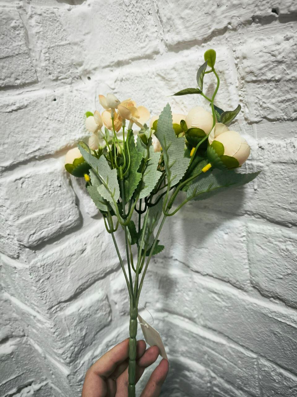 Букет "Роза пионовидная" 29 см, кремовая
