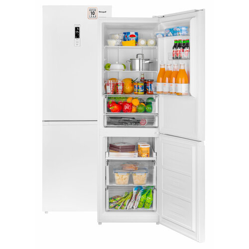 Отдельностоящий холодильник с инвертором Weissgauff WRK 185 Total NoFrost Inverter White 5124000₽