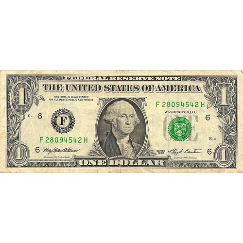 Доллар 1993 год США №2809