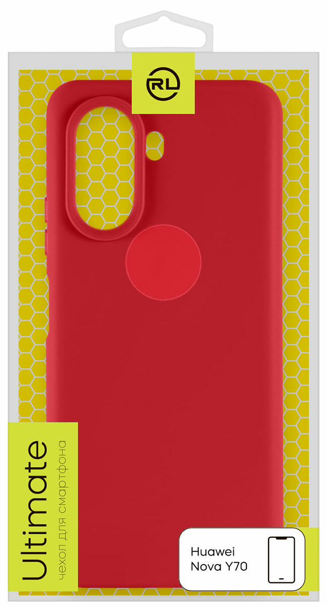 Чехол защитный Red Line Ultimate для Huawei Nova Y70 (красный) - фото №2