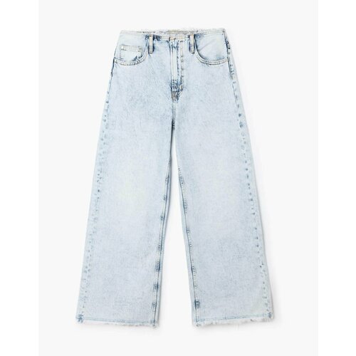 Джинсы широкие Gloria Jeans, размер 52/170, голубой джинсы широкие o stin размер 52 голубой