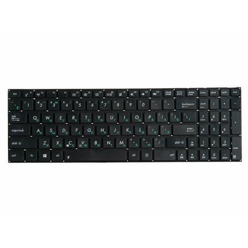 клавиатура для ноутбука asus k56 k56c k550d без рамки black 0knb0 612bru00 Клавиатура (keyboard) для ноутбука Asus, черная без рамки, контакты вниз, гор. Enter ZeepDeep, 0KNB0-PE1RU13