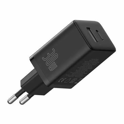 Сетевое зарядное устройство Baseus Cube Fast Charger C+U 30W EU Черное P10111404113-00 сетевое зарядное устройство быстрая зарядка baseus gan3 fast charger 1c 30w eu black ccgn010101