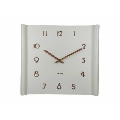 Часы настенные Karlsson SOLE липа, белый