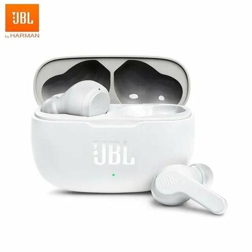 Беспроводные наушники JBL Wave 200TWS True Wireless Bluetooth Earbuds, цвет: белый беспроводные наушники jbl vibe 200tws usb type c black