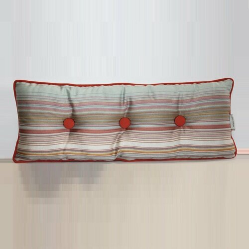 Декоративная подушка Decor-Studio полосатая, с пуговицами, 23х59 см