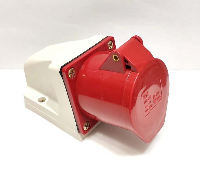 фото Розетка стационарная ССИ-124 3Р+РЕ 32А 380В IP44 IEK