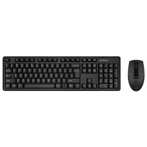 Комплект мыши и клавиатуры A4Tech 3330N черный USB комплект мыши и клавиатуры a4tech 4200n usb черный