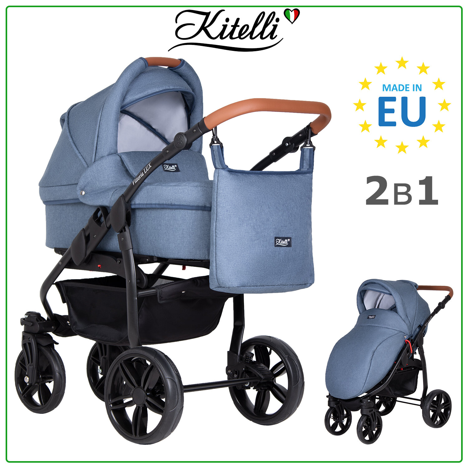 Детская коляска 2 в 1 Kitelli Vittoria LUX 4