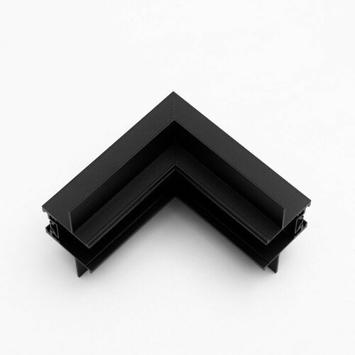 Соединитель встраиваемый для шинопровода (потолок-стена) черный 5х5 см Чёрный