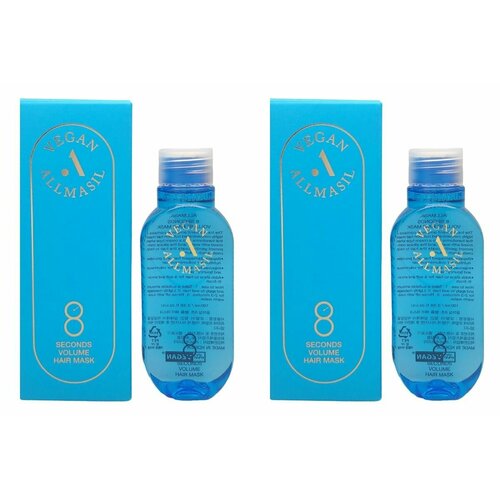AllMasil Маска для объёма волос 8 Seconds Volume Hair Mask, 100 мл, 2 шт