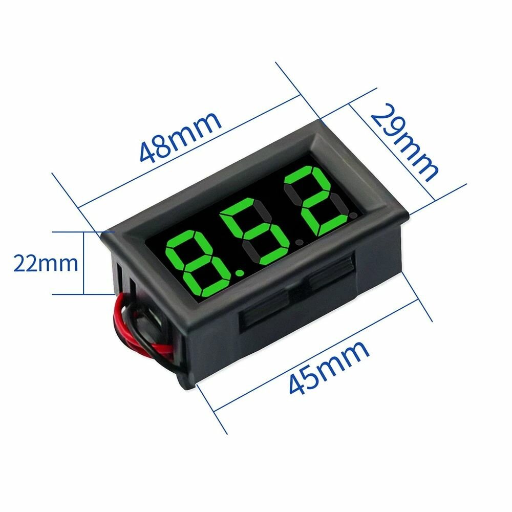 фото Вольтметр цифровой 0-100V