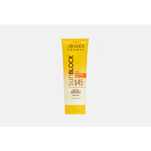 Солнцезащитный крем для лица SPF45 JOVEES, Sun Block 100мл