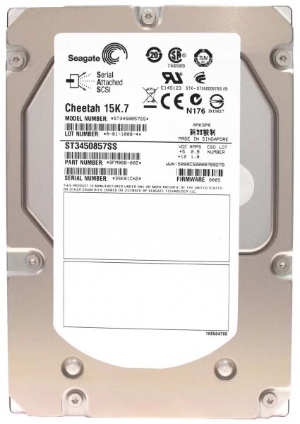 Жесткий диск Seagate ST3450857SS 450Gb SAS 3,5" HDD