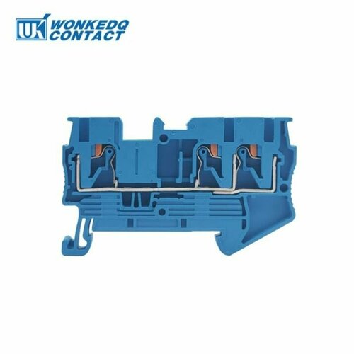 JPT2.5-TW BU Клемма 3-проводная 2.5 мм2 (5 шт)