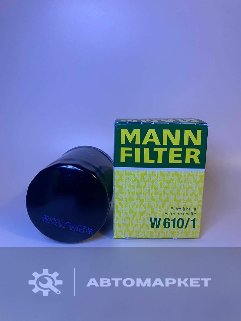 Масляный фильтр W 610/1 MANN-FILTER GEELY Atlas 2.4, SUBARU, FIAT