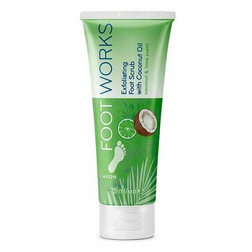 AVON Скраб для ног с маслом кокоса 75 мл 570₽