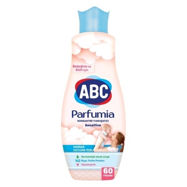 Ополаскиватель для белья ABC концентрат Parfum для чувствительной кожи, 1,44 л