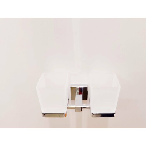 Стакан стекло двойной к стене хром DOMINCARE DC8908CR 3850₽