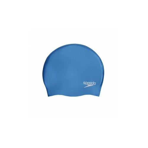 Шапочка для плав. "SPEEDO Plain Molded Silicone Cap", арт.8-70984D437, голубой, силикон