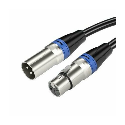 Балансный кабель с серебряными разъемами, XLR(M) - XLR(F) 5m кабель saramonic sr xc5000 3 pin xlr папа мама 5м