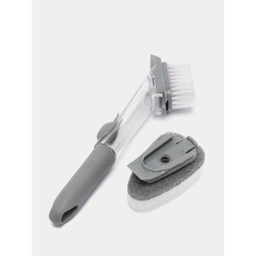 Набор для чистки посуды Практик ручка-дозатор цвет серый 241₽