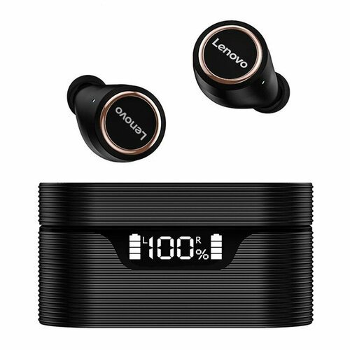 Наушники Lenovo LivePods LP12 с шумодавом DSP водозащитные IPX5 Black 2490₽