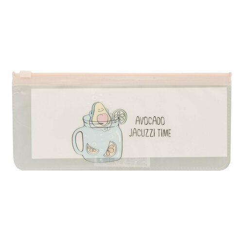 Be Smart Пенал-косметичка на ZIP-молнии A5- 150 мкм 90 х 180 мм песок Avocado N2390 518₽