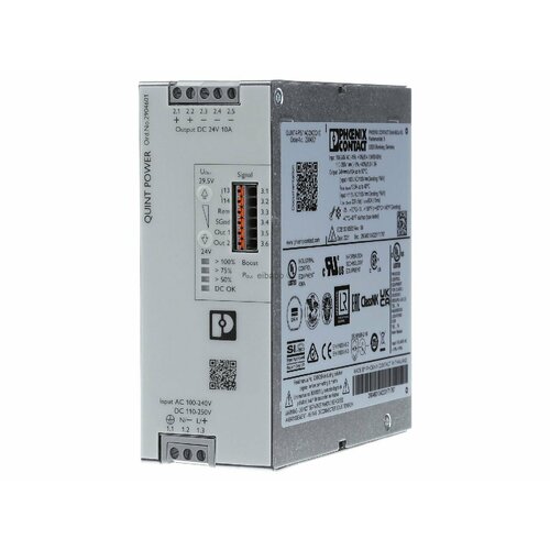 Источник питания постоянного тока 100 240 В 24 В 240 Вт QUINT4-PS1AC24DC10 Phoenix 2904601 4046356985338 65892₽