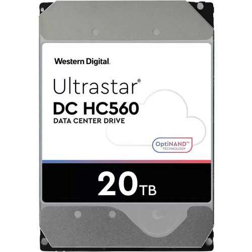 WD Жесткий диск WD SATA-III 20TB 0F38785 WUH722020BLE6L4 Server Ultrastar DC HC560 (7200rpm) 512Mb 3.5" 0F38785