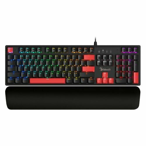 Клавиатура A4TECH Bloody S515R USB c подставкой для запястий черный s515r fire black 530000₽