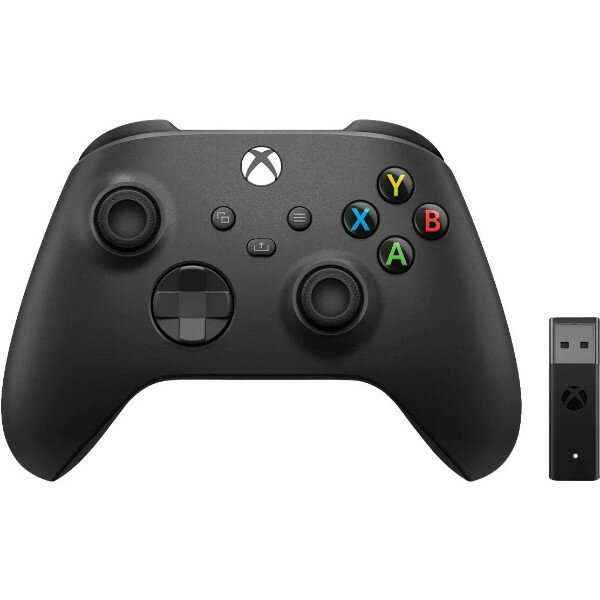 Геймпад Microsoft Xbox One and Series S/X Controller + беспроводной адаптер для PC, черный