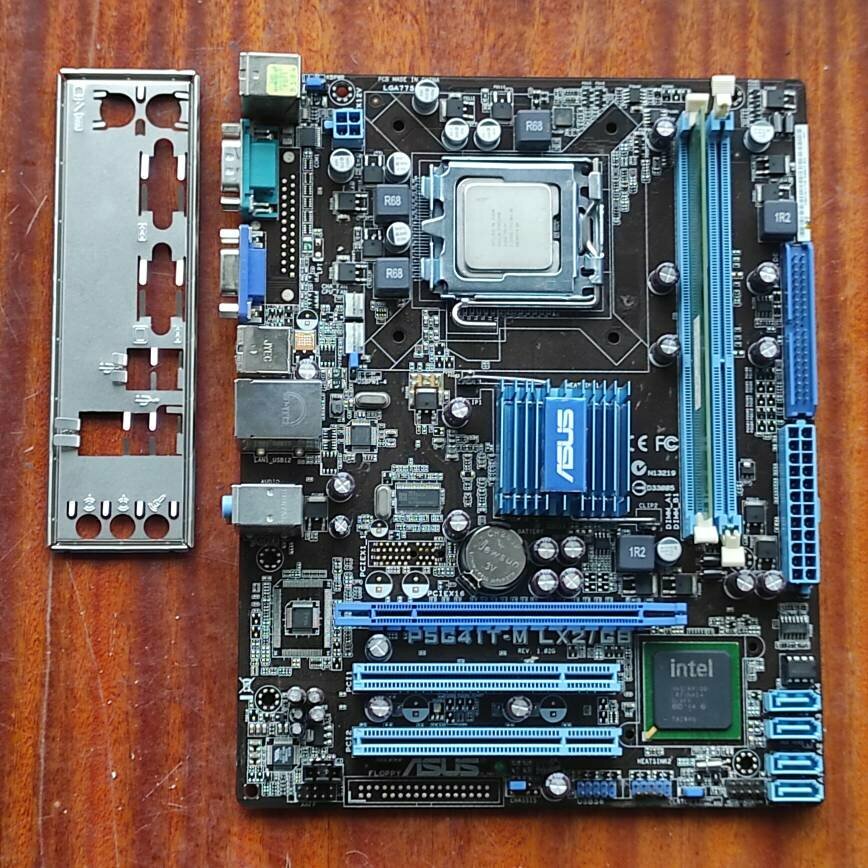 Комплект материнская плата Asus P5G41T-M LX2/GB (сокет 775, чипсет G41) + CPU E6800 + 1Gb DDR3