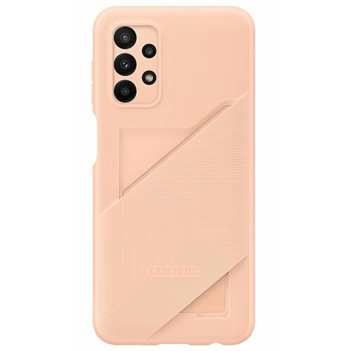 Накладка Samsung Card Slot Cover для Samsung Galaxy A23 A235 EF-OA235TPEGRU персиковая retro wallet leather flip case for samsung galaxy m11 a31 a21s cover built in magnet adsorption card slot holder