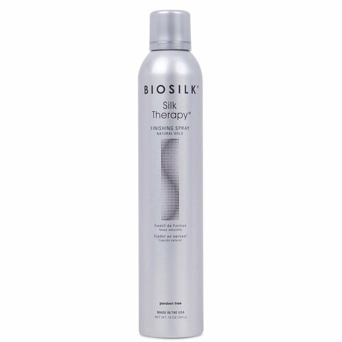 Biosilk Silk Therepy Лак для волос сильной фиксации Finishing Spray - Natural Hold, 284гр лак для волос средней фиксации enviro natural hold hair spray лак 74г