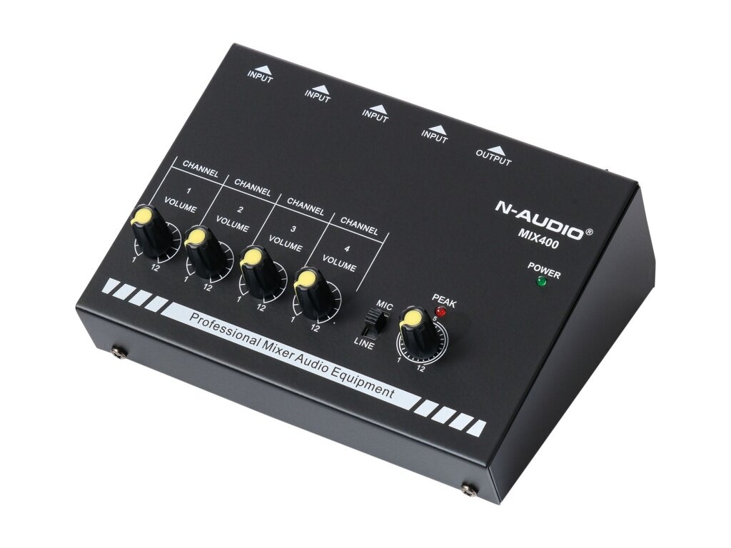 MIX400 Микшер, 4 канала, N-Audio