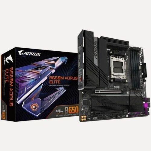 Изображение товара Материнская плата Gigabyte B650M AORUS ELITE (AM5, mATX)
