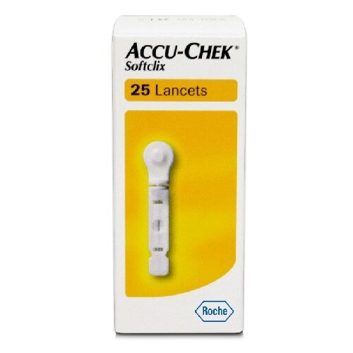 фото Ланцеты акку чек софткликс для глюкометра, 25 шт